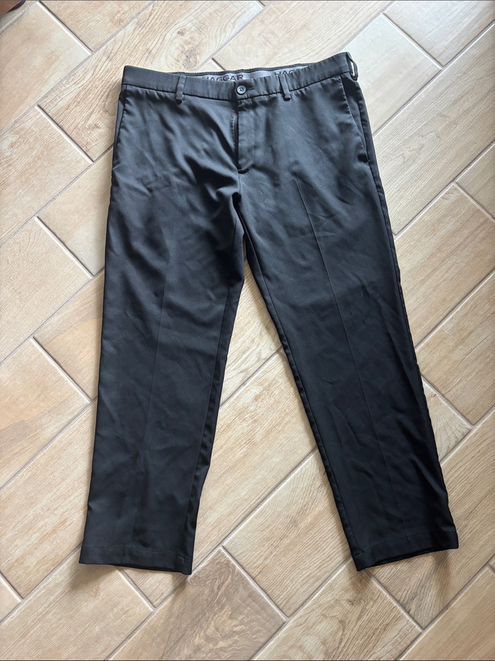 Haggar in motion Men's Black Dress Pants